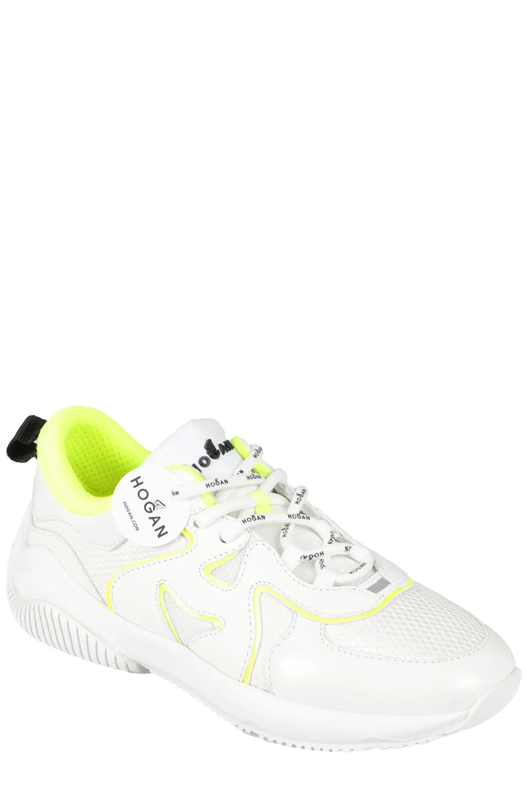 Hogan H597 Logo Patch Lace-Up Sneakers