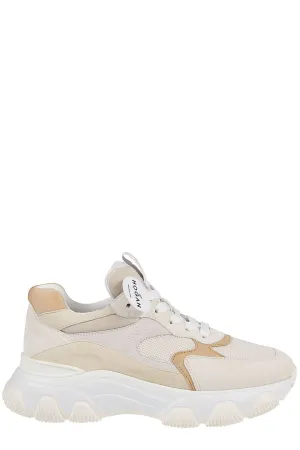 Hogan Logo Detailed Lace-Up Sneakers
