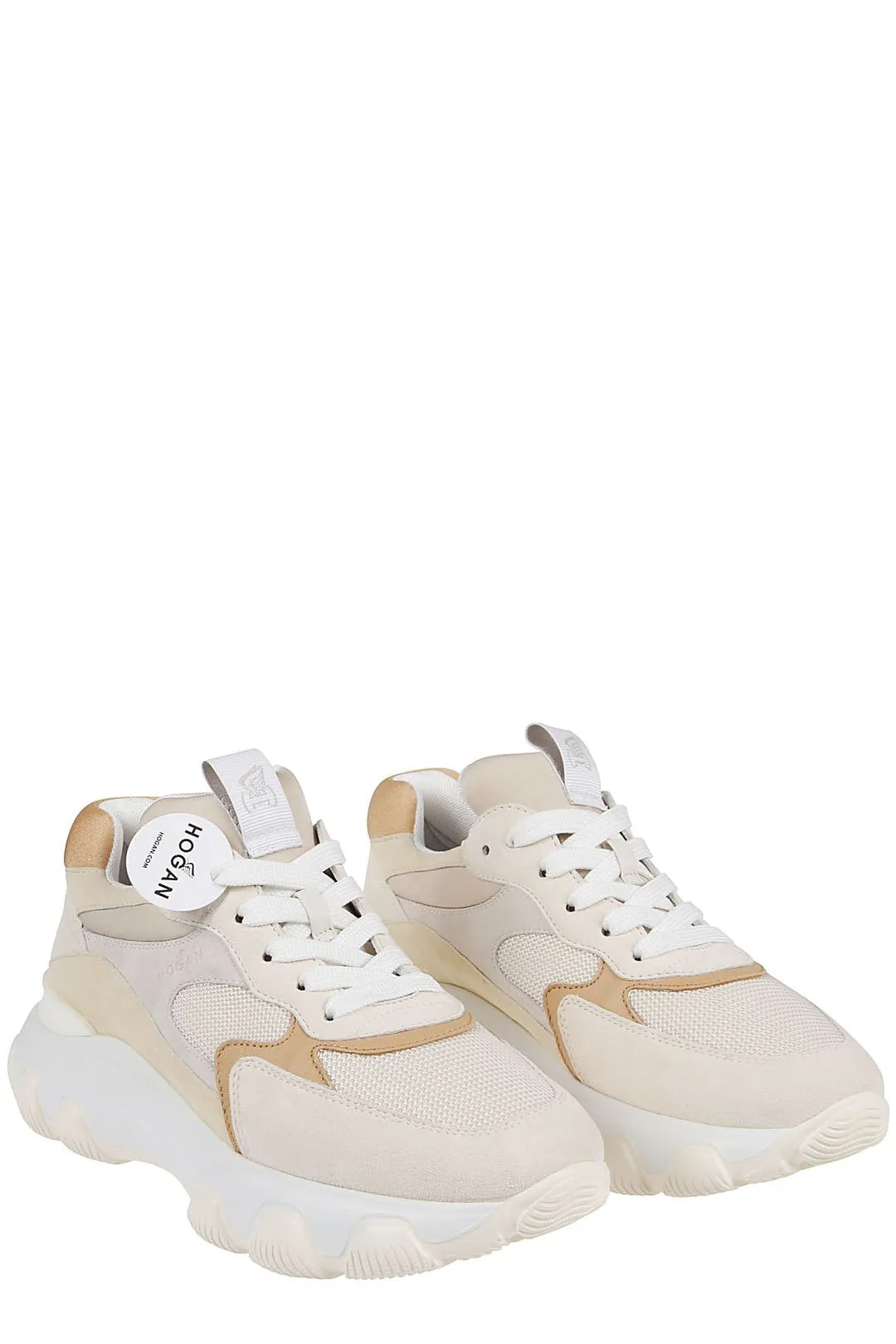 Hogan Logo Detailed Lace-Up Sneakers
