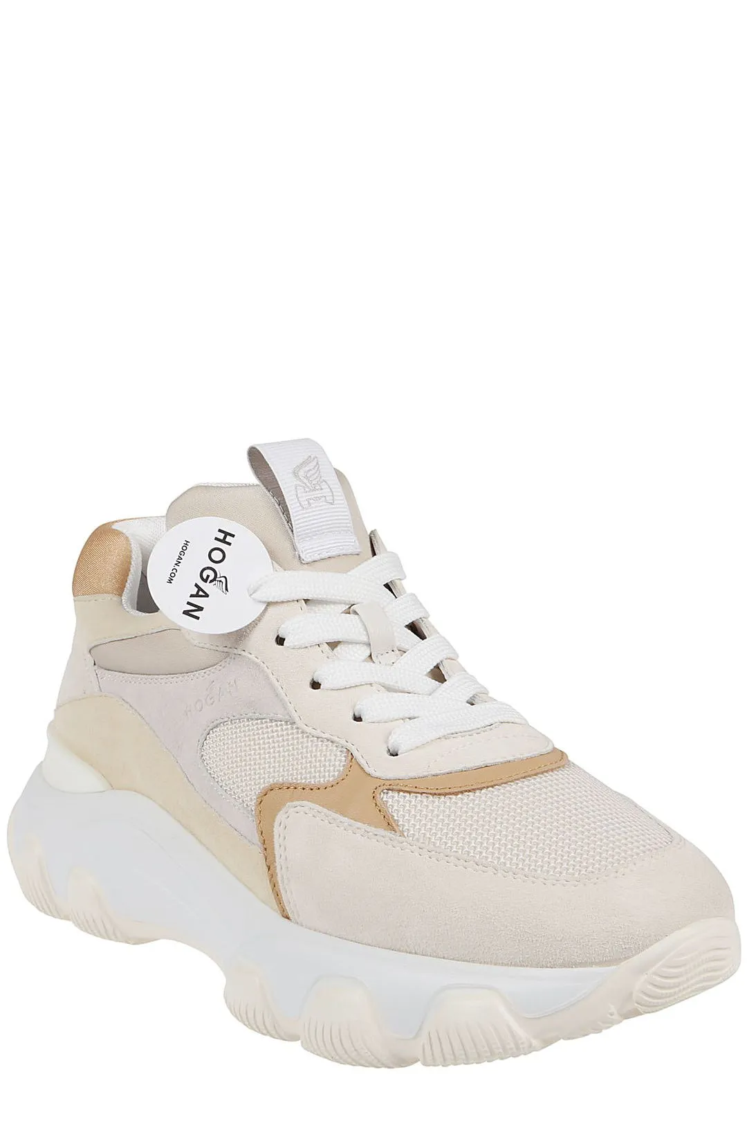 Hogan Logo Detailed Lace-Up Sneakers