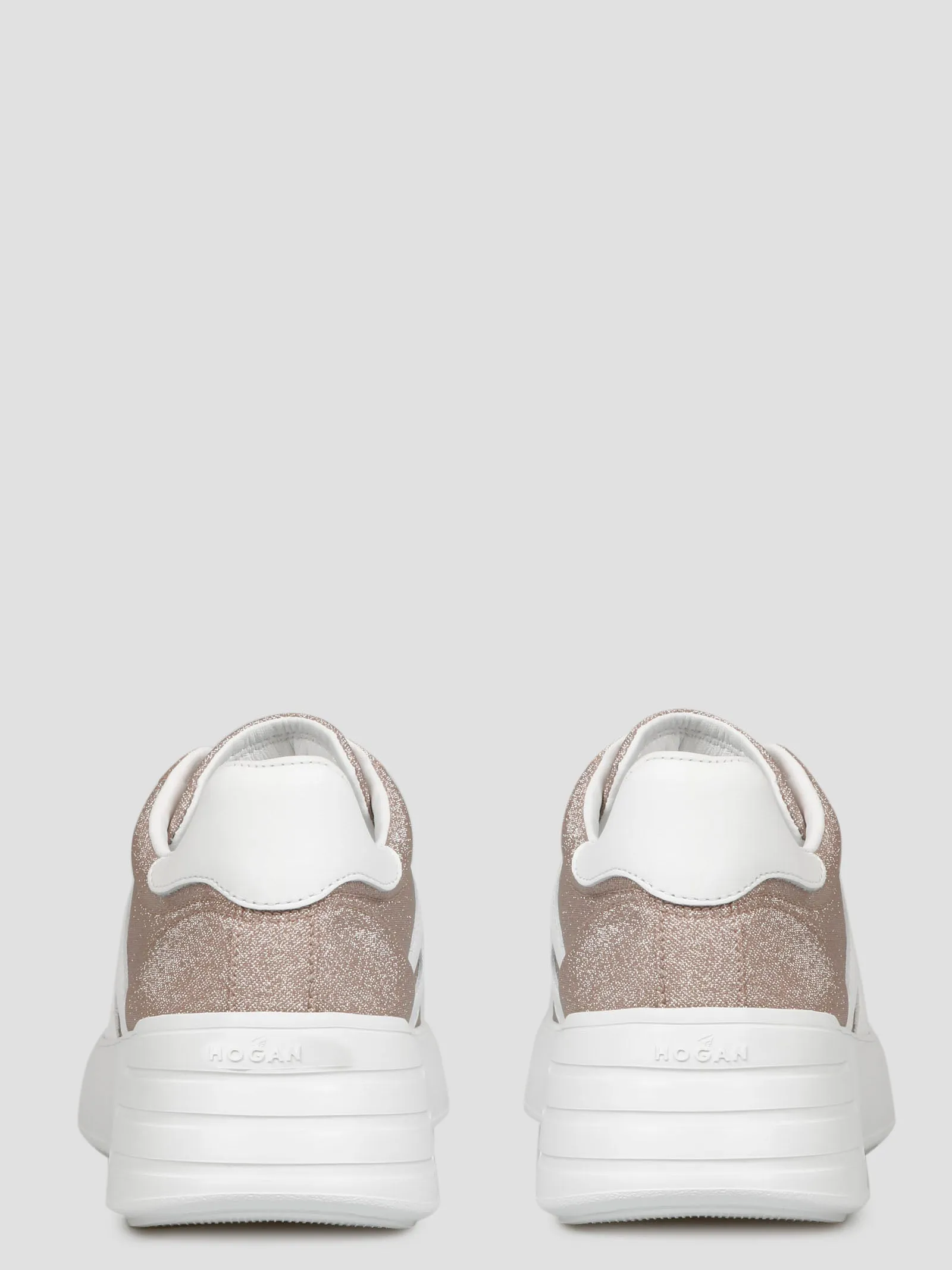 Hogan Rebel Logo Patch Glittery Sneakers