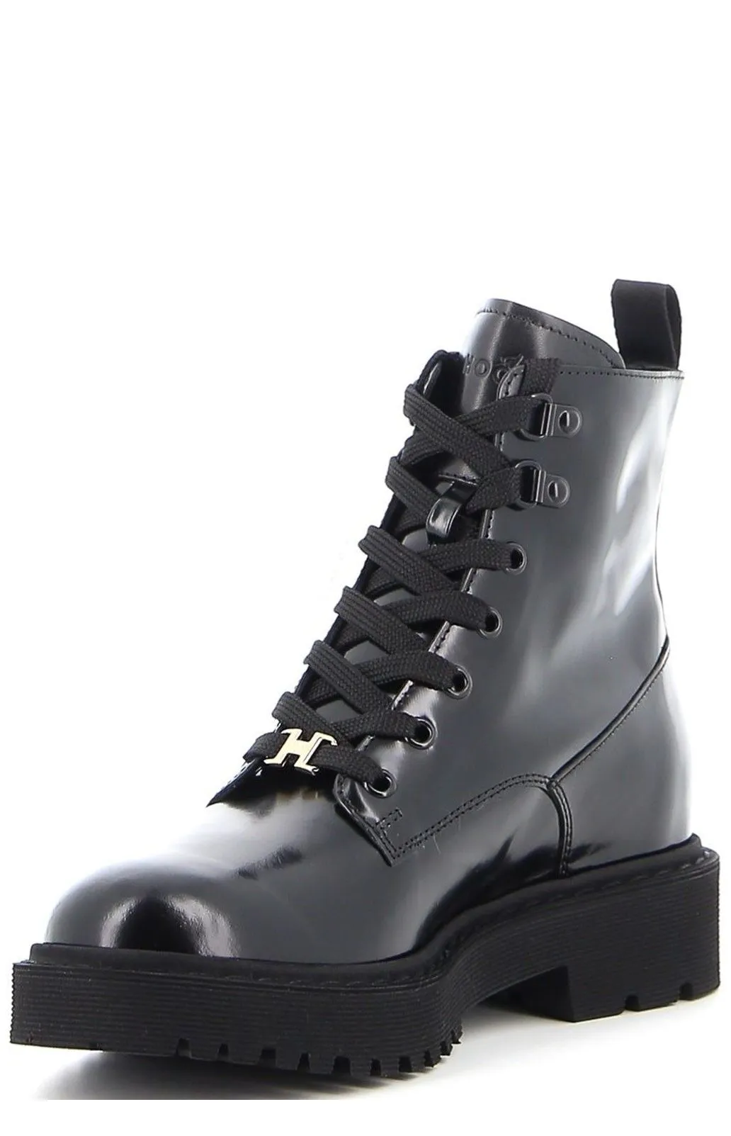 Hogan Side-Zip Combat Boots