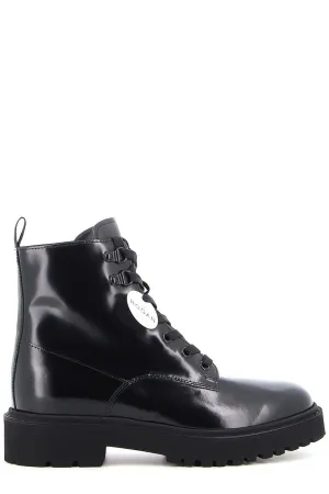 Hogan Side-Zip Combat Boots
