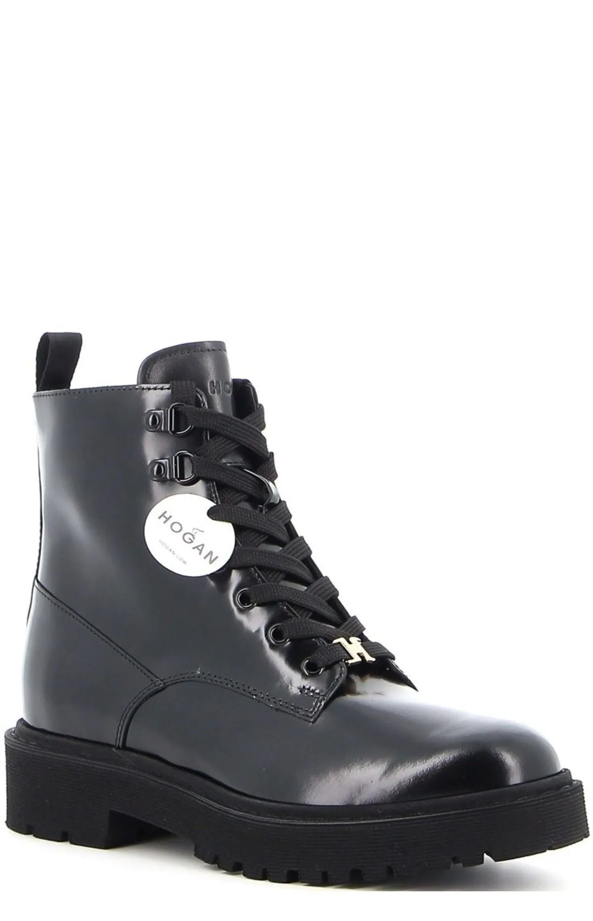 Hogan Side-Zip Combat Boots