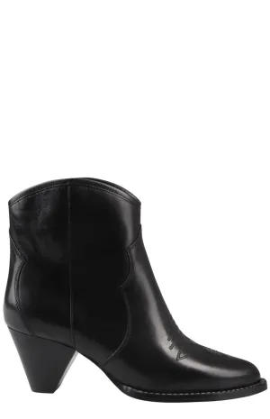Isabel Marant Pattern Embroidered Ankle Boots