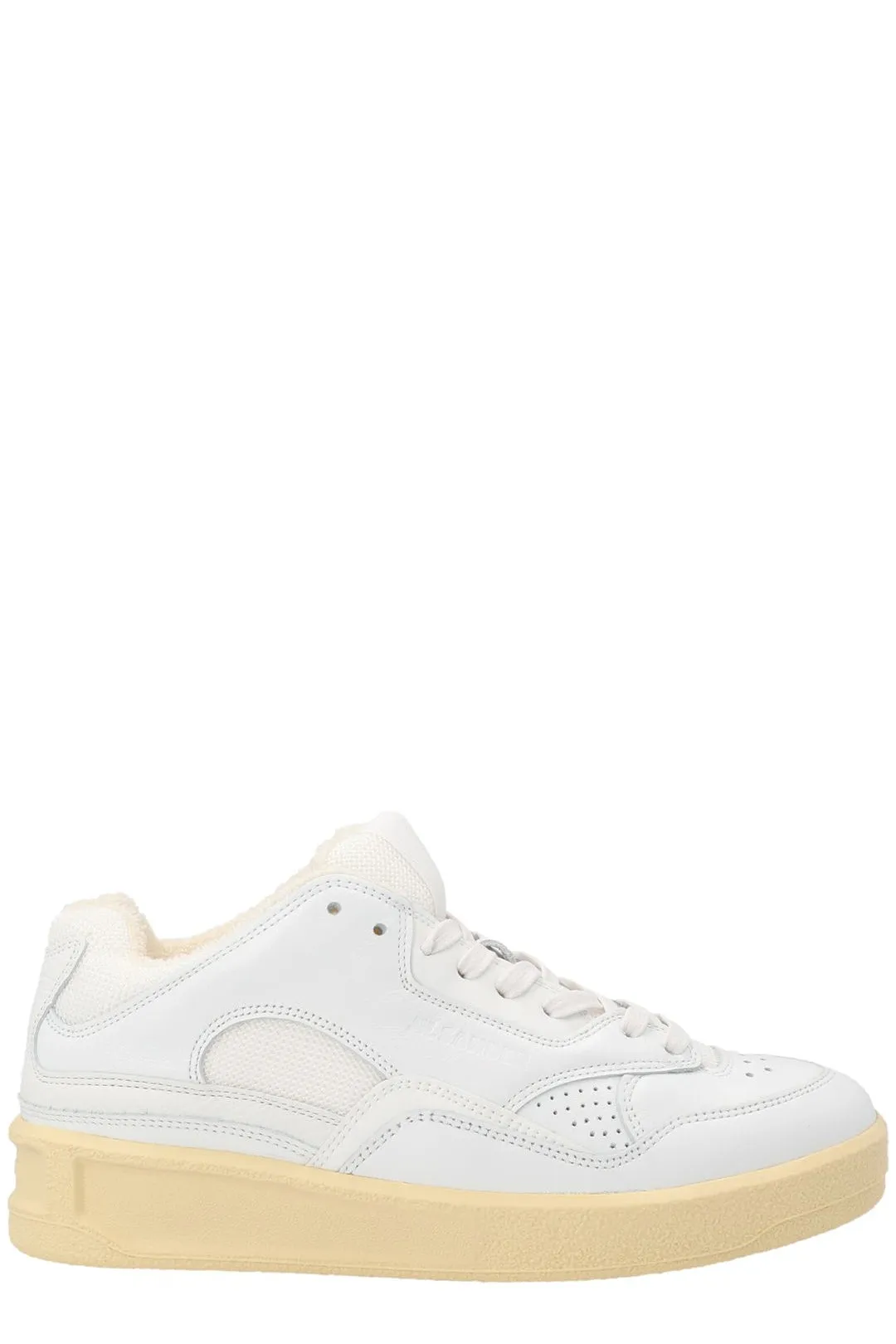 Jil Sander Mesh-Panelled Lace-Up Sneakers