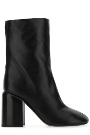 Jil Sander Pointed-Toe Block-Heel Boots