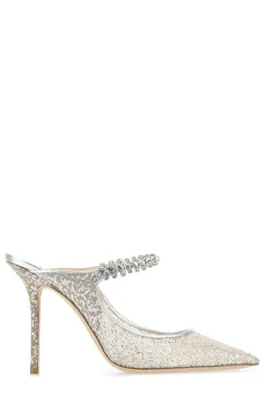 Jimmy Choo Embellished Pointed Toe Mules