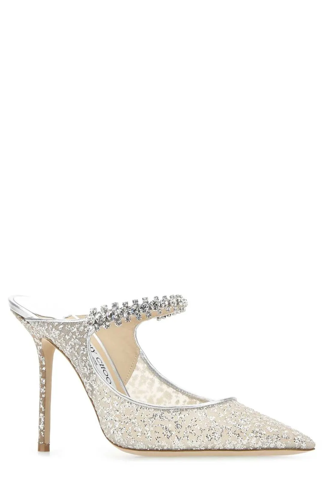 Jimmy Choo Embellished Pointed Toe Mules