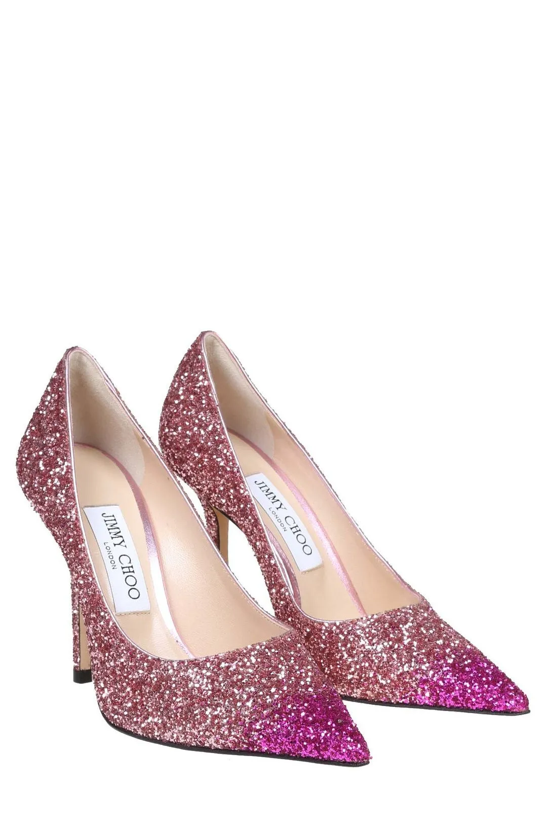 Jimmy Choo Love 10 Glitter Detailed Pumps
