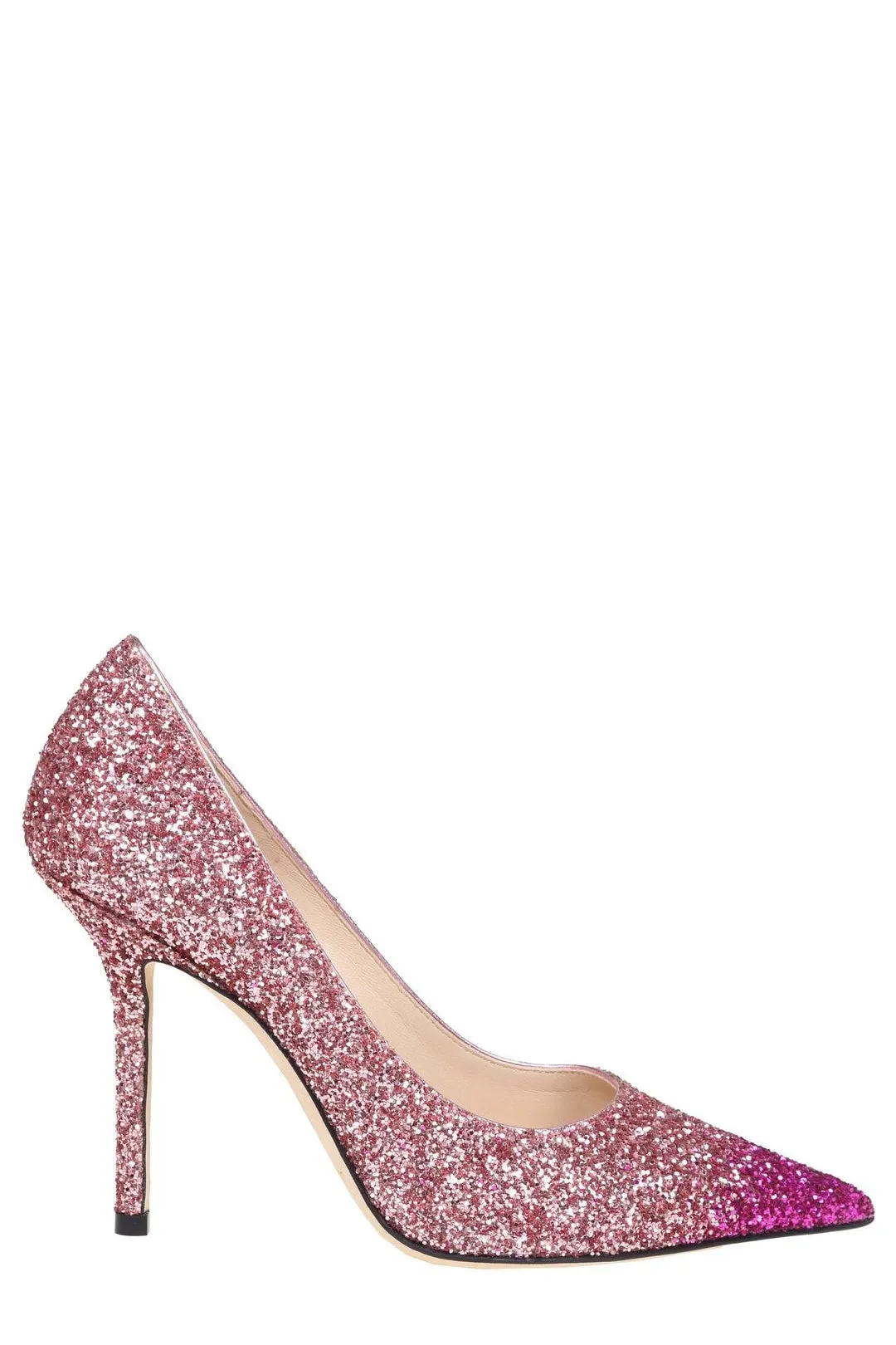 Jimmy Choo Love 10 Glitter Detailed Pumps
