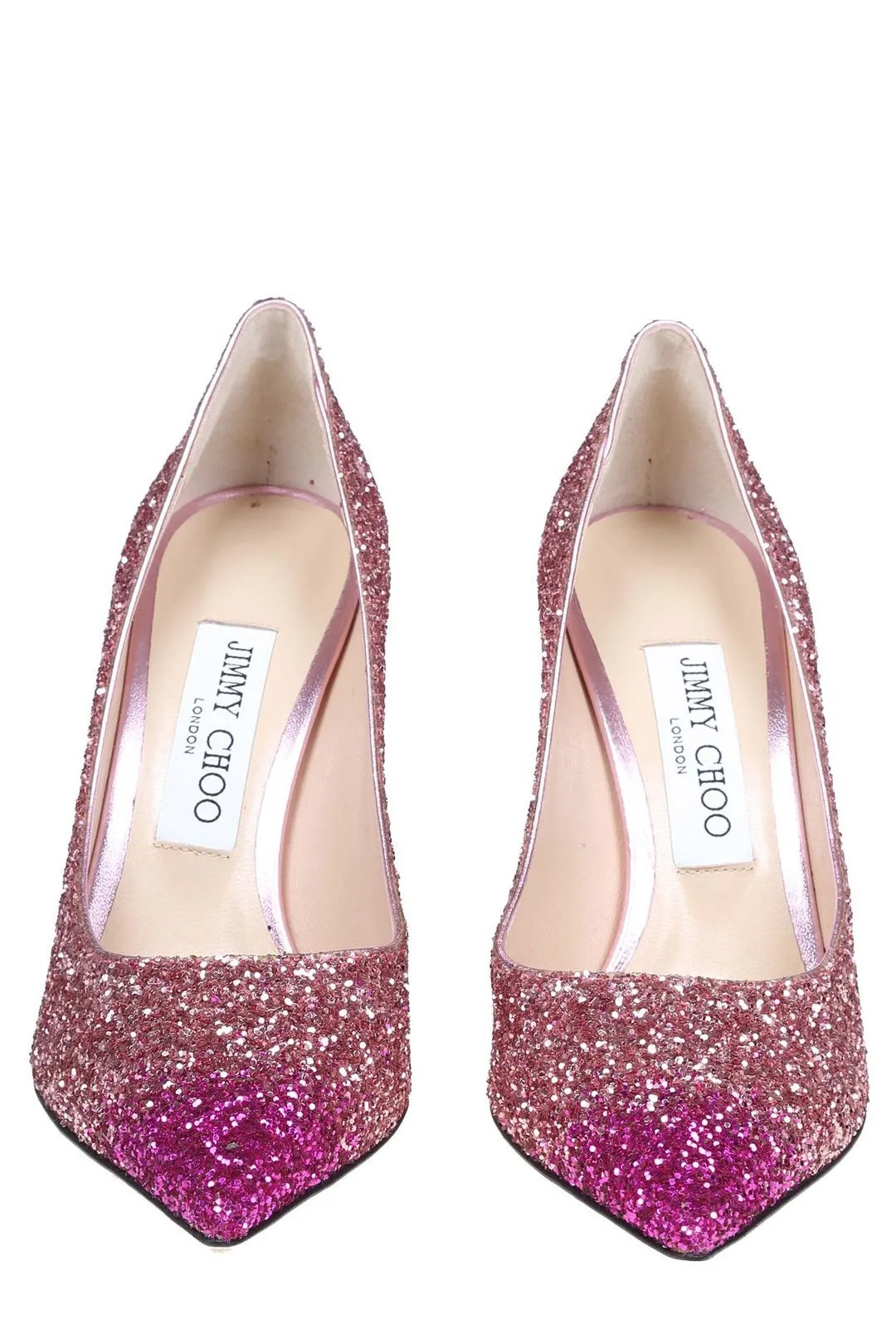 Jimmy Choo Love 10 Glitter Detailed Pumps