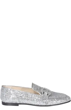 Jimmy Choo Mani Buckle-Detailed Loafers