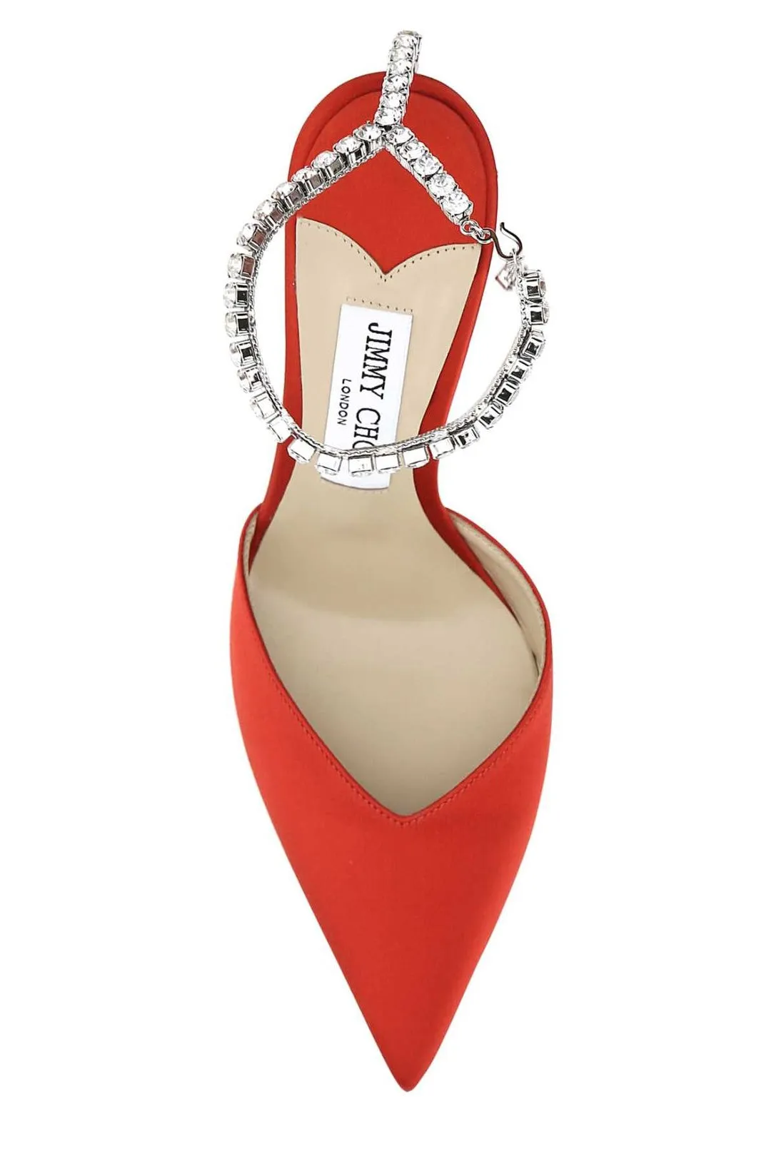 Jimmy Choo Saeda Embellished Ankle Strap Pumps
