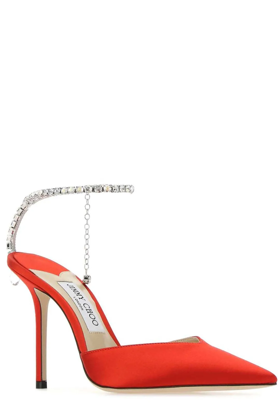 Jimmy Choo Saeda Embellished Ankle Strap Pumps