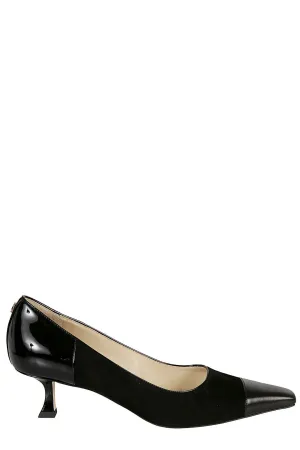 Jimmy Choo Square-Toe Panelled Pumps