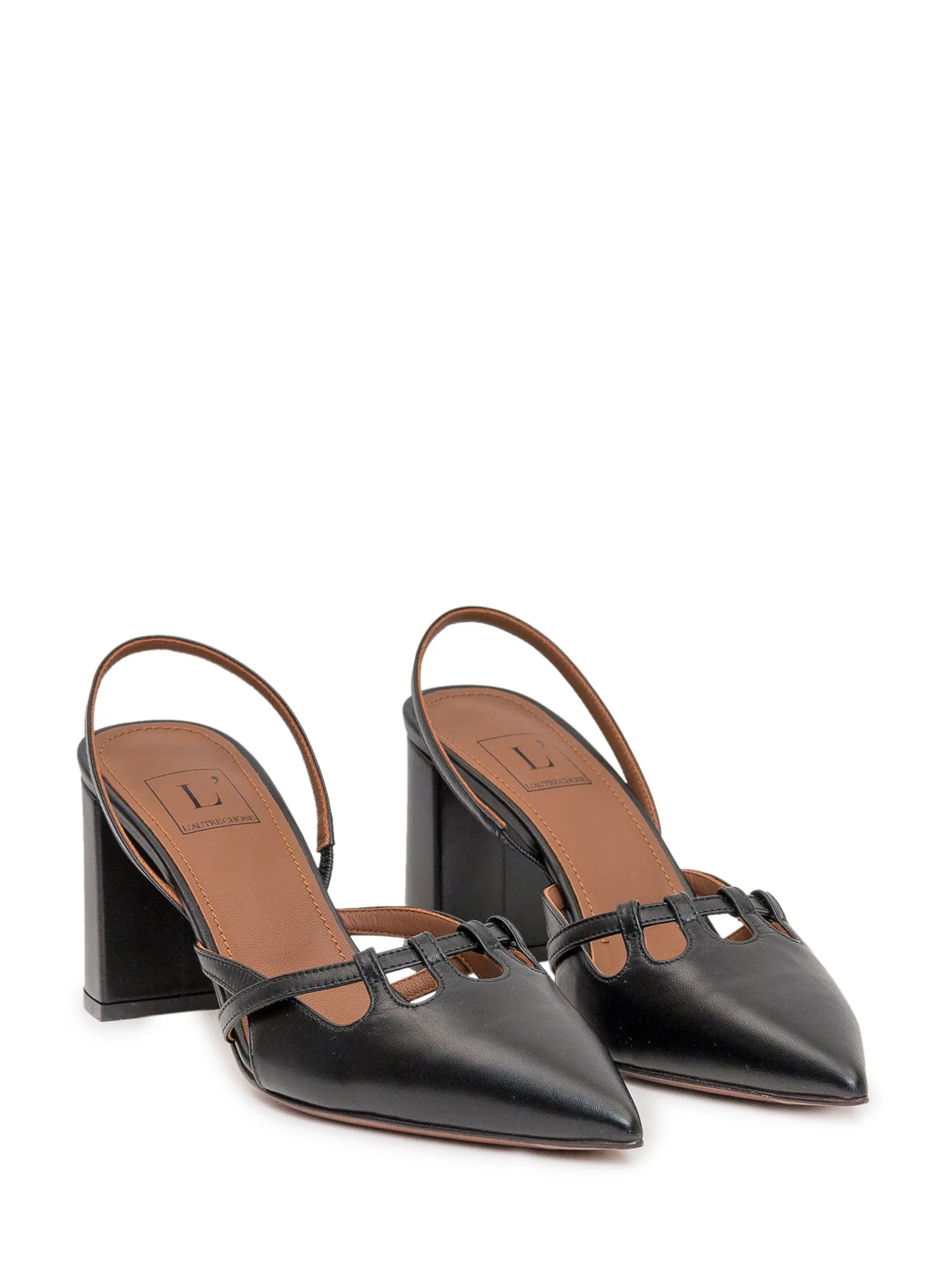 L'Autre Chose Block Heel Pumps