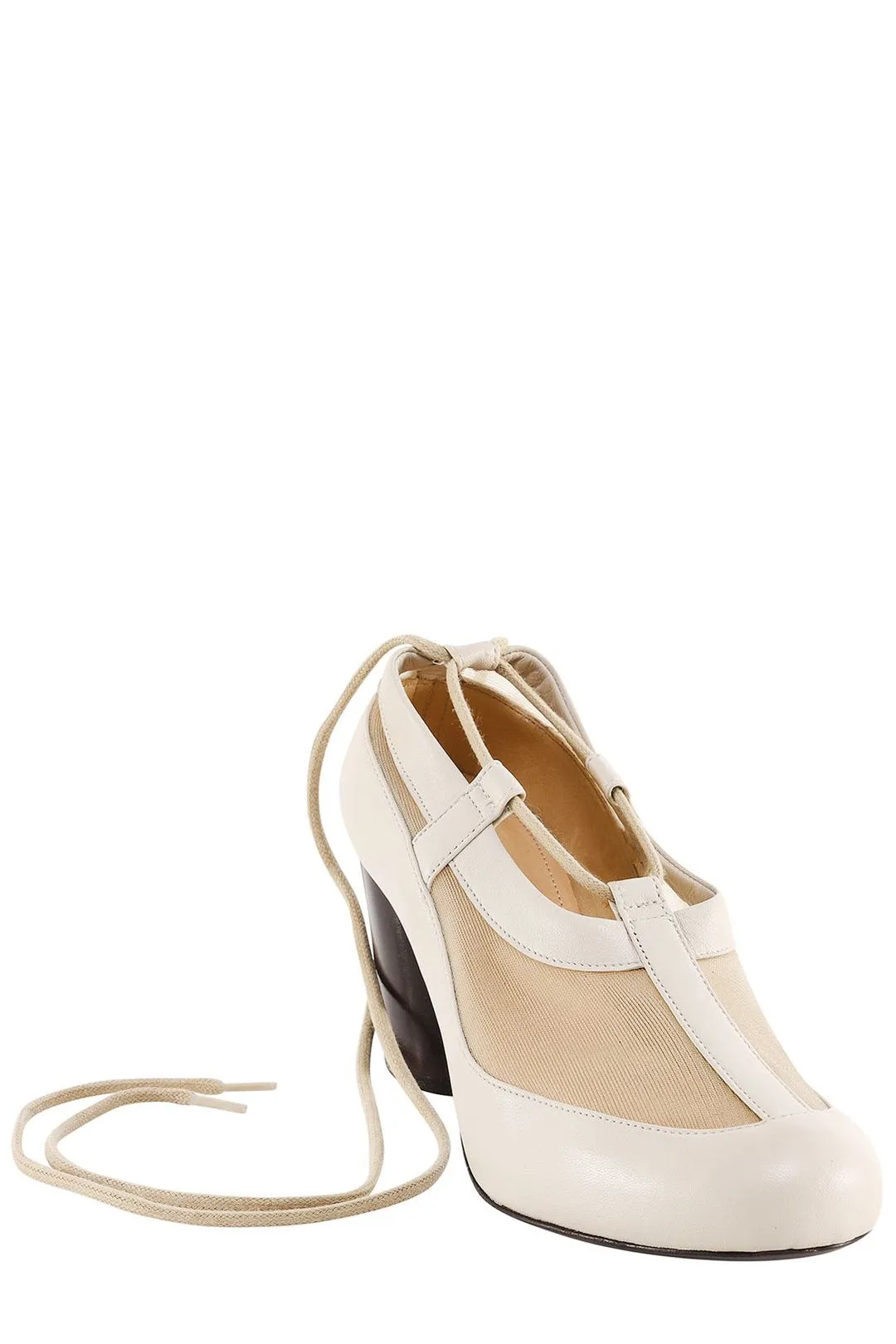 Lemaire Mesh-Panelled Round Toe Pumps