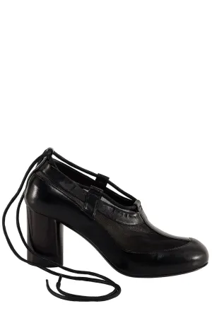 Lemaire Mesh-Panelled Round Toe Pumps