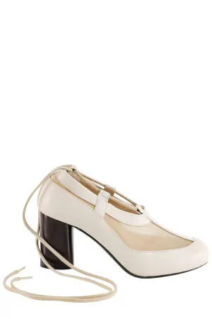 Lemaire Mesh-Panelled Round Toe Pumps