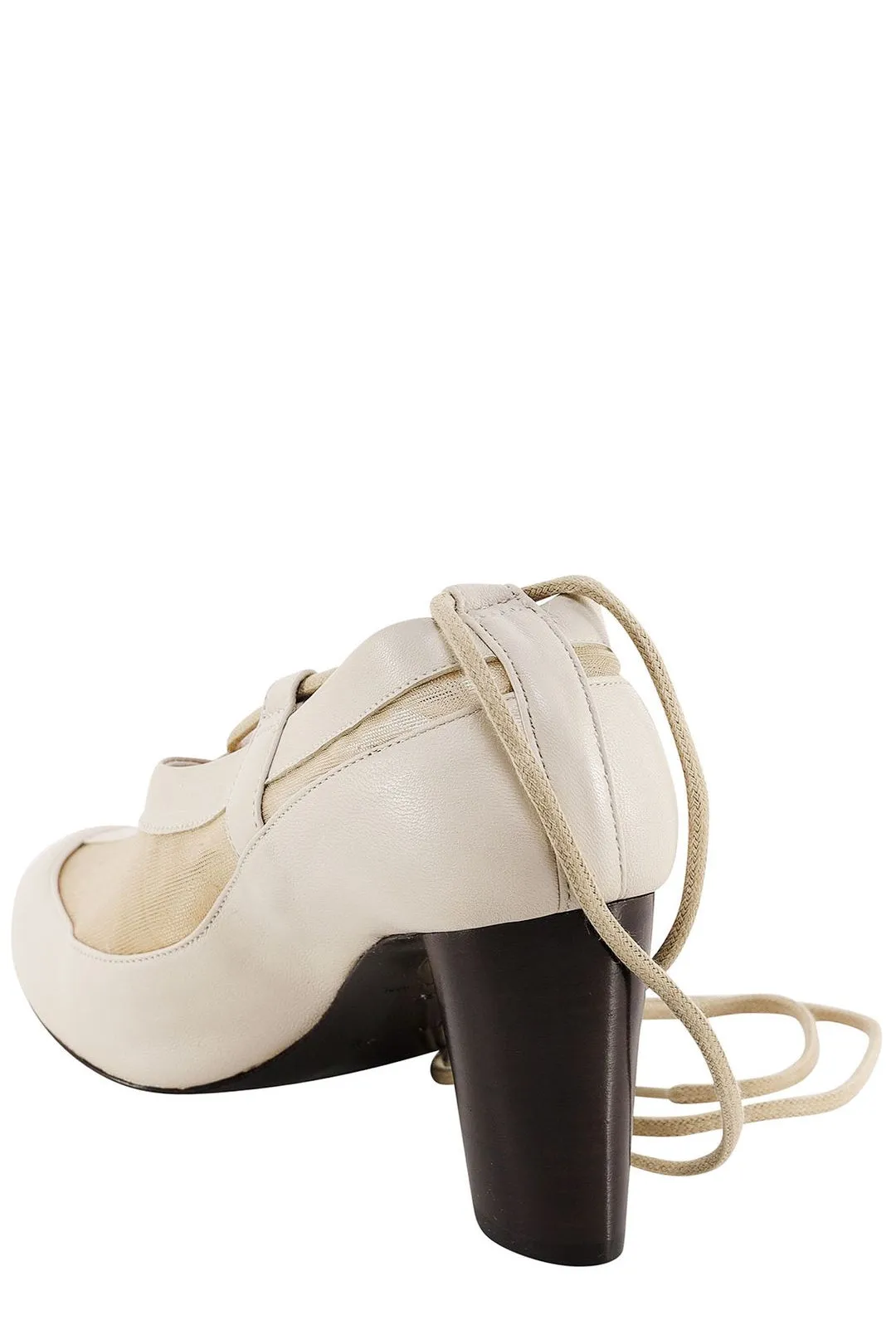 Lemaire Mesh-Panelled Round Toe Pumps