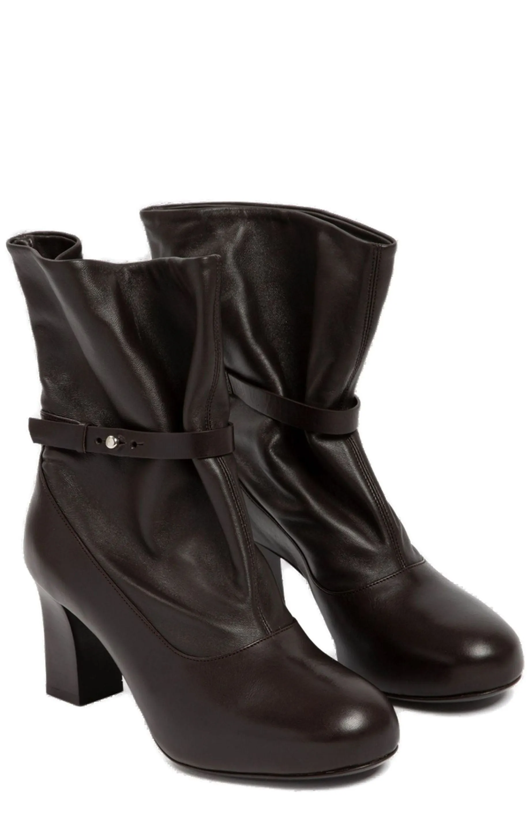 Lemaire Panelled Block-Heel Booties