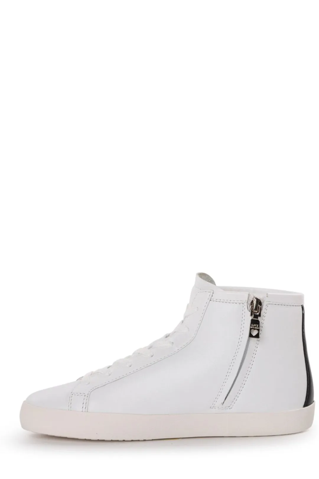 Love Moschino Logo Printed Lace-Up Sneakers