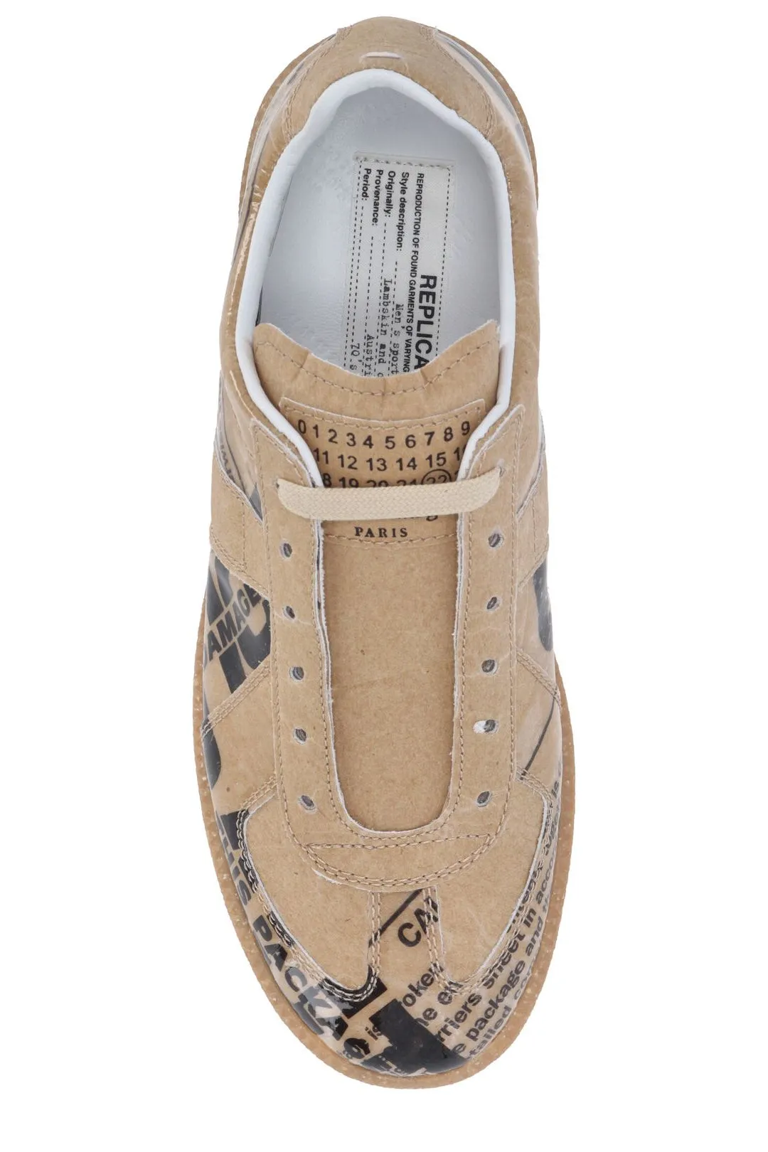 Maison Margiela Graphic Printed Lace-Up Sneakers