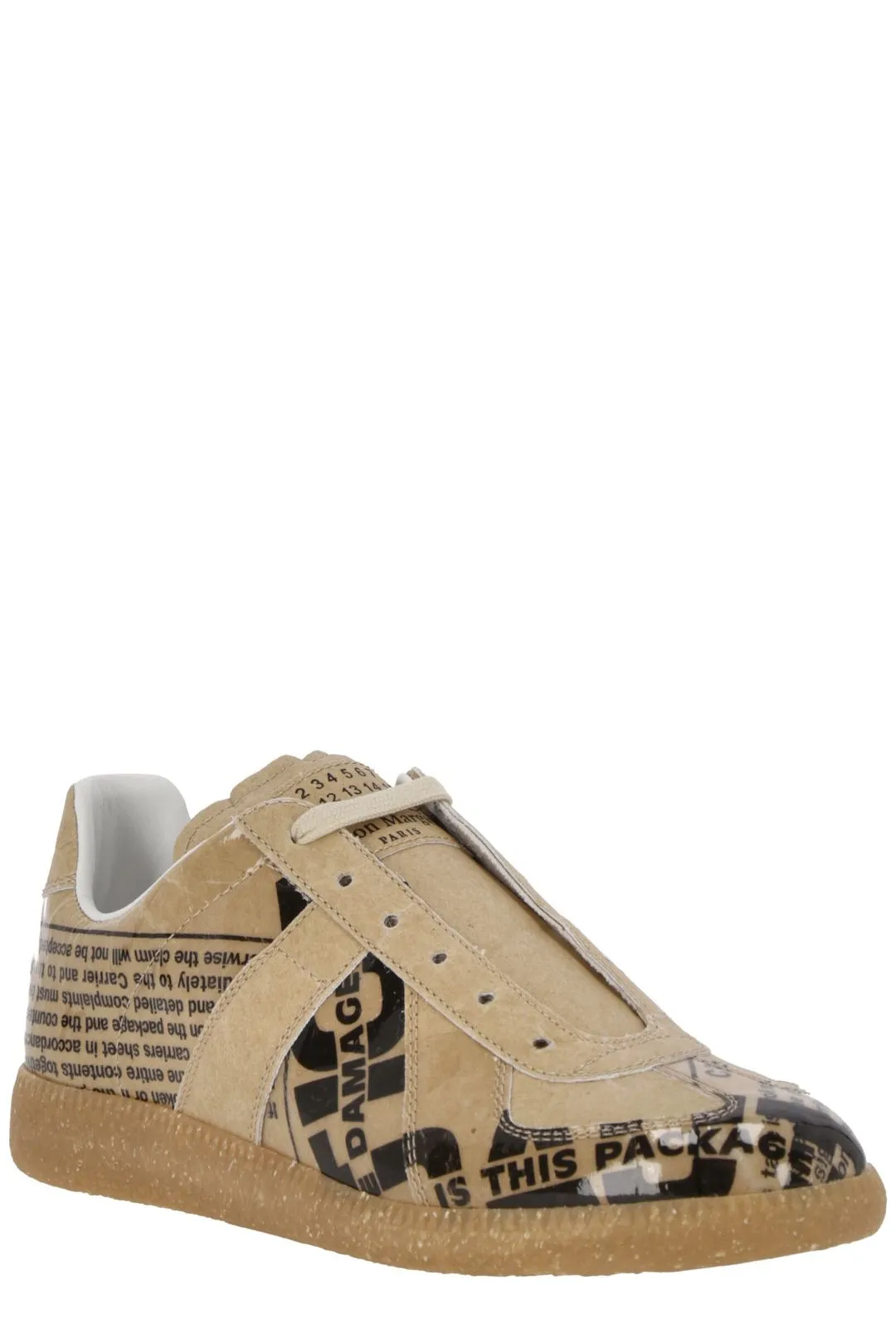 Maison Margiela Graphic Printed Lace-Up Sneakers