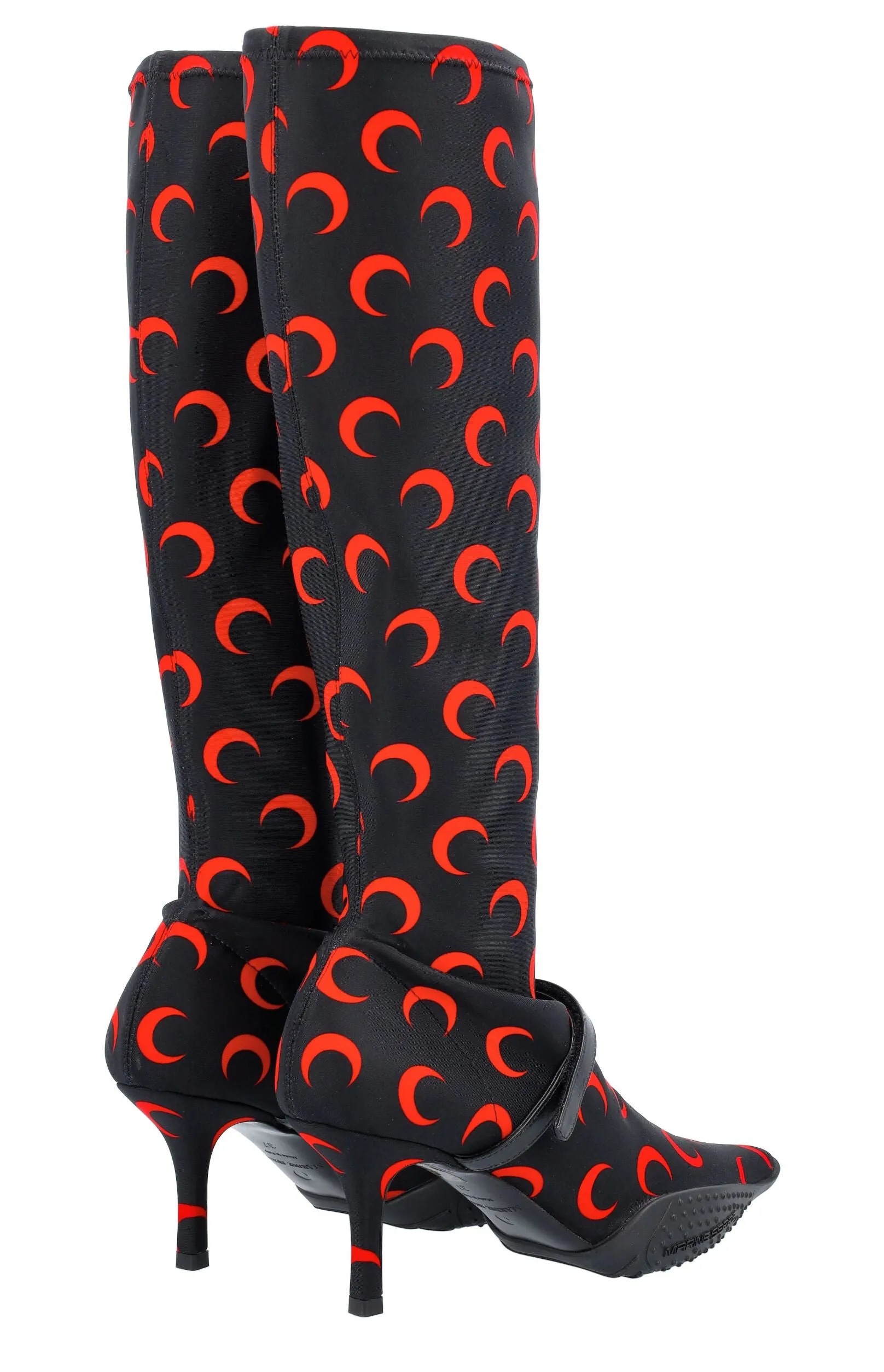 Marine Serre Crescent Moon Printed Boots