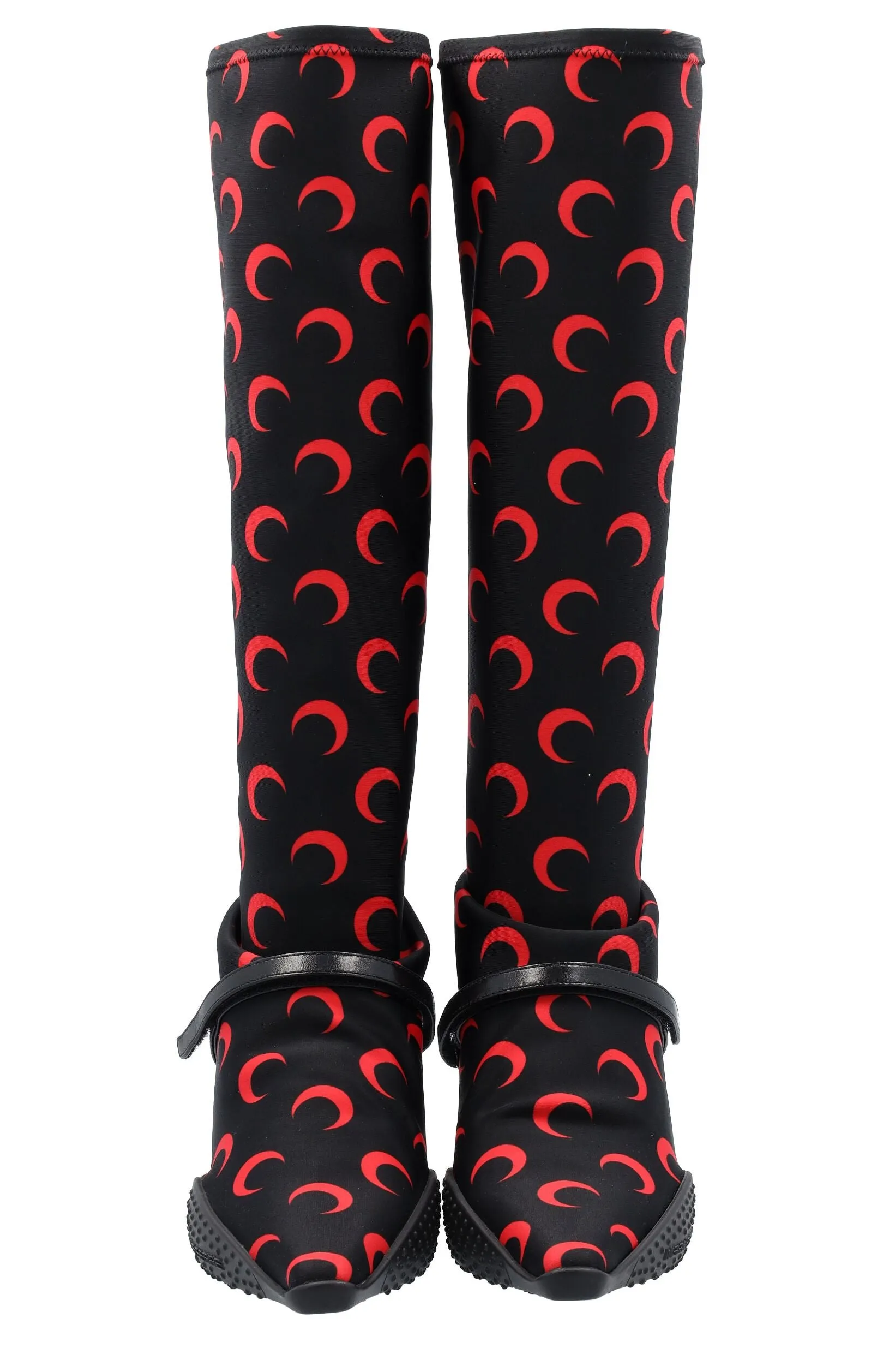 Marine Serre Crescent Moon Printed Boots
