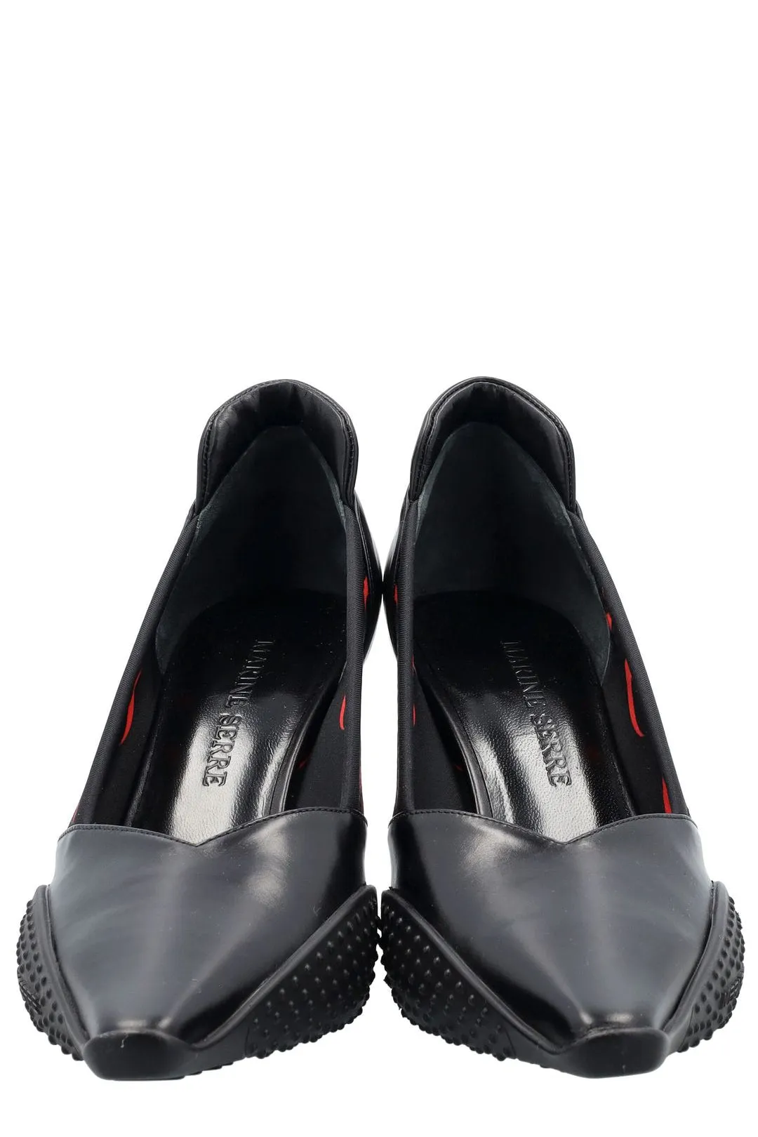 Marine Serre Crescent Moon-Printed Slip-On Pumps