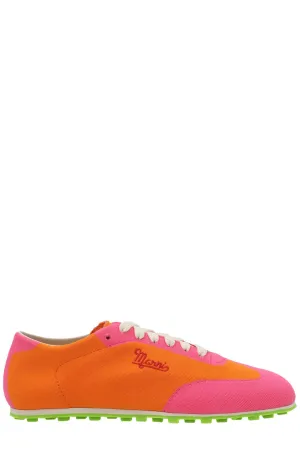 Marni Colour Block Lace-Up Sneakers