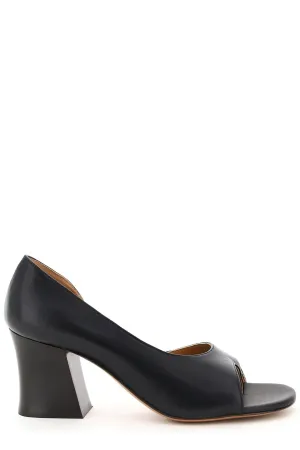 Marni Open-Toe Cut-Out Detail Pumps