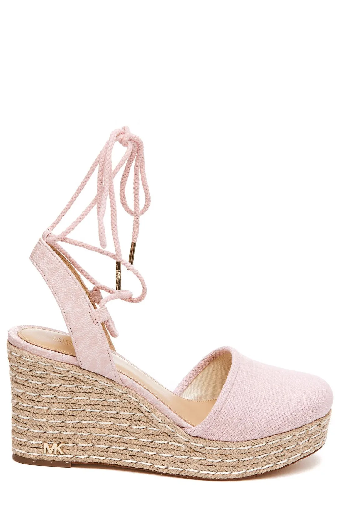 Michael Michael Kors Logo Plaque Detailed Wedge Pumps