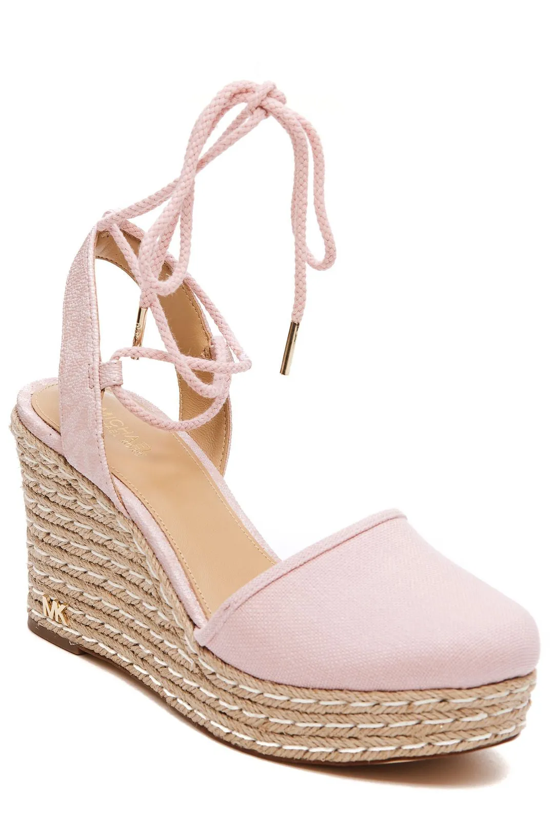 Michael Michael Kors Logo Plaque Detailed Wedge Pumps