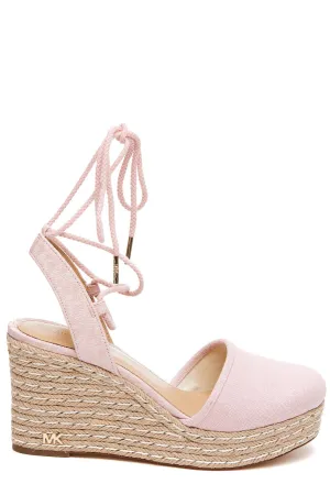 Michael Michael Kors Logo Plaque Detailed Wedge Pumps