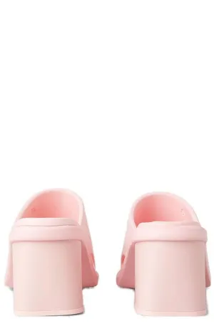 Miu Miu Logo Debossed Heeled Mules
