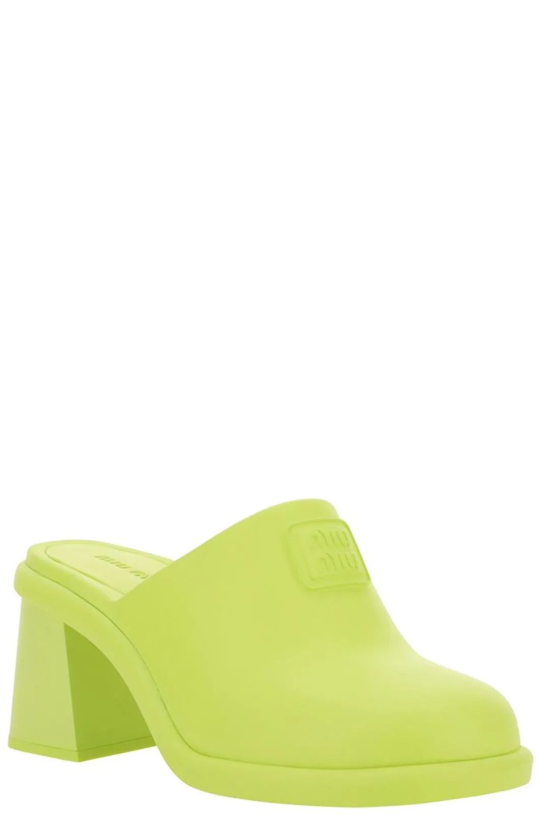 Miu Miu Logo Embossed Slip-On Pumps