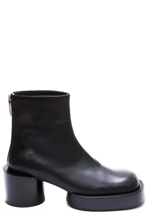 MM6 Maison Margiela Square Toe Ankle Boots