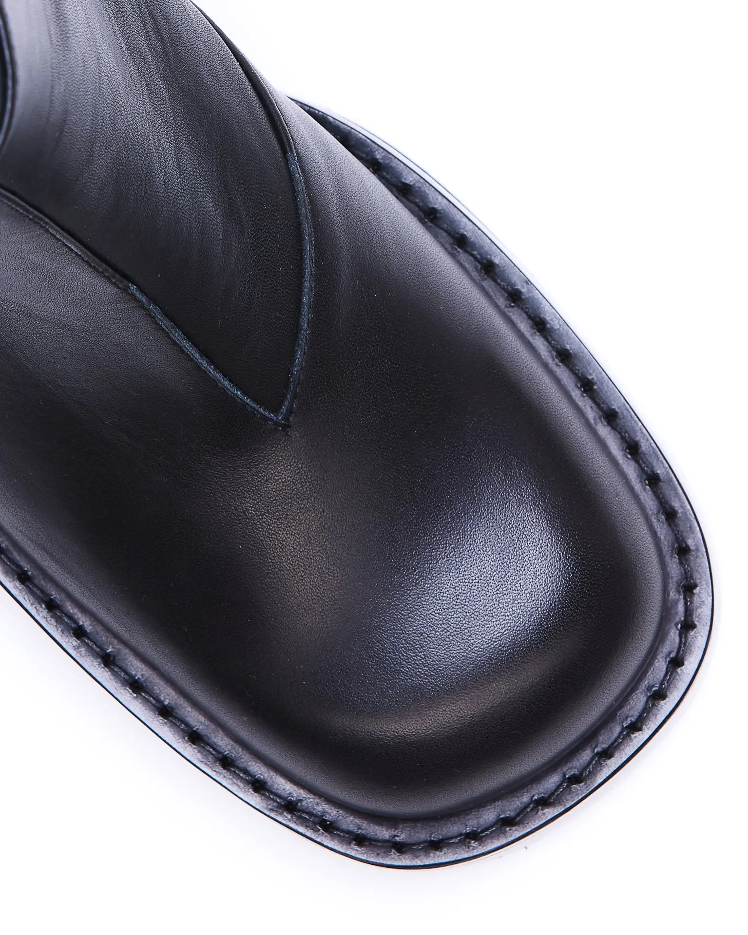 MM6 Maison Margiela Square Toe Ankle Boots