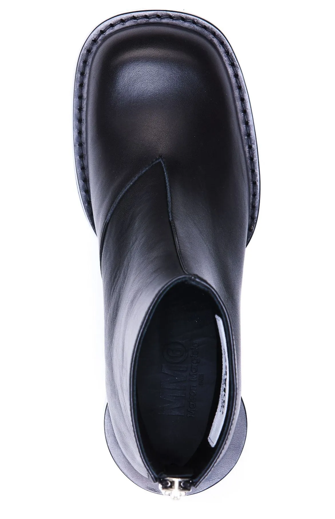 MM6 Maison Margiela Square Toe Ankle Boots