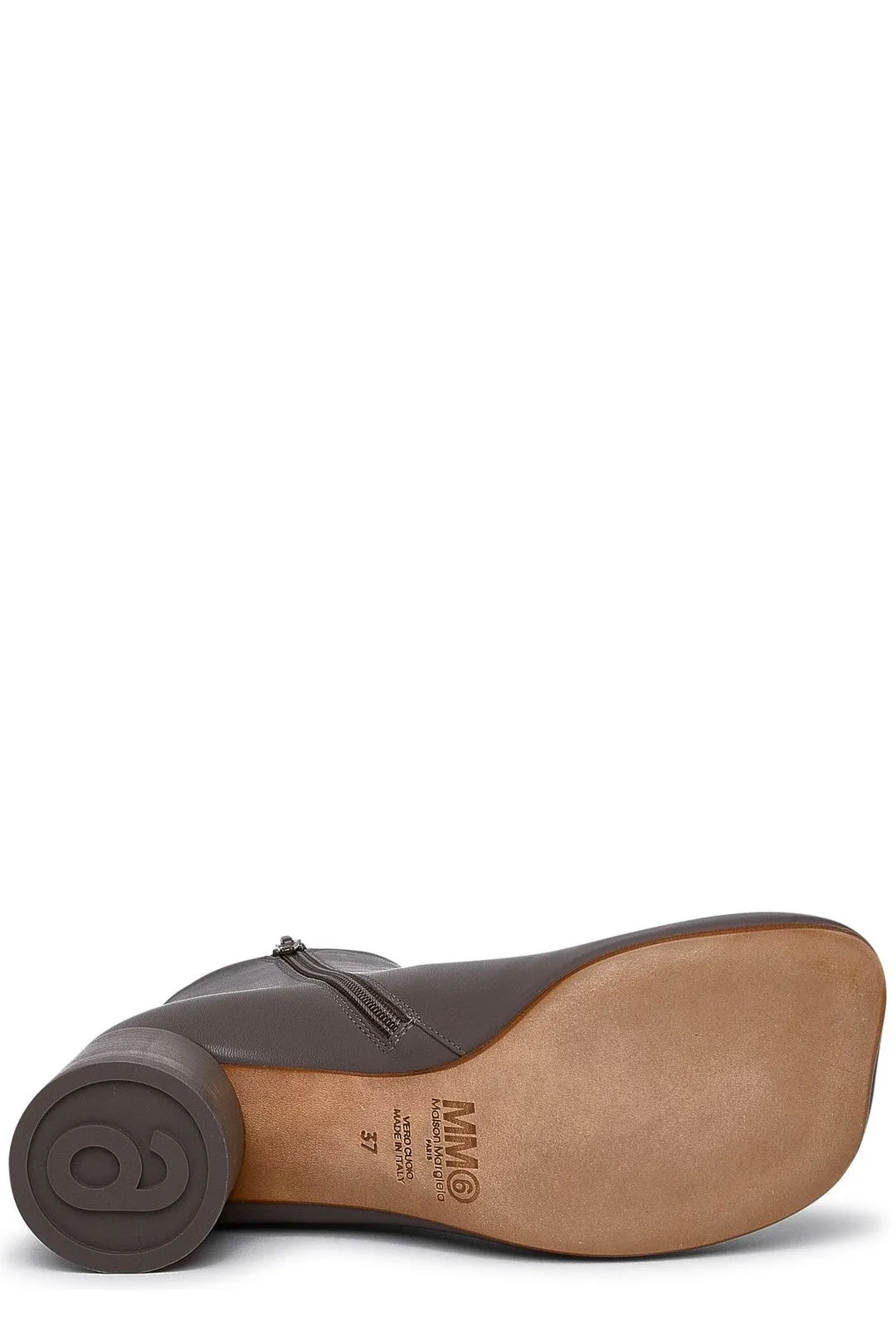 MM6 Maison Margiela Square Toe Ankle Heel Boots