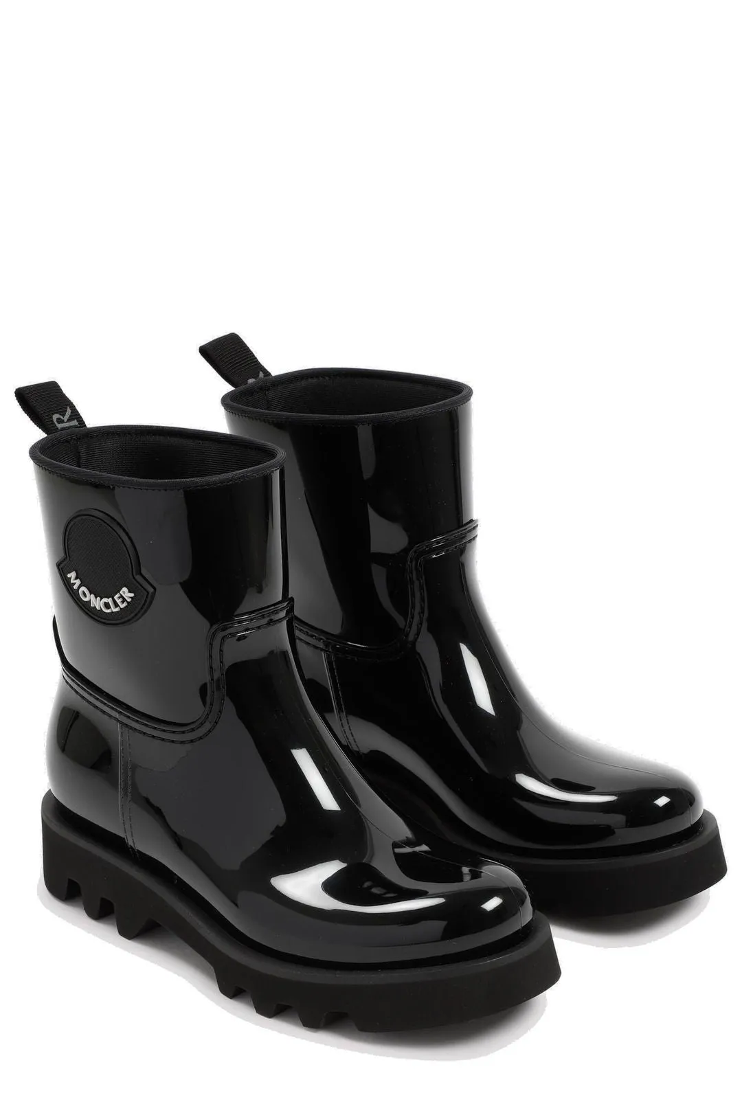 Moncler Logo Detailed Round Toe Wellington Boots