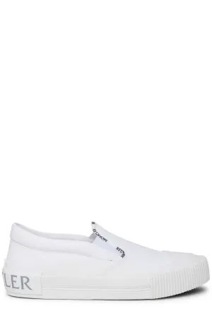 Moncler Round Toe Logo Trim Sneakers