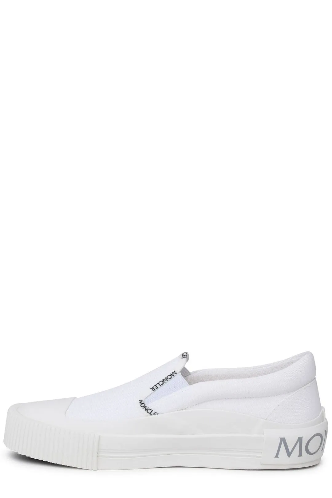 Moncler Round Toe Logo Trim Sneakers