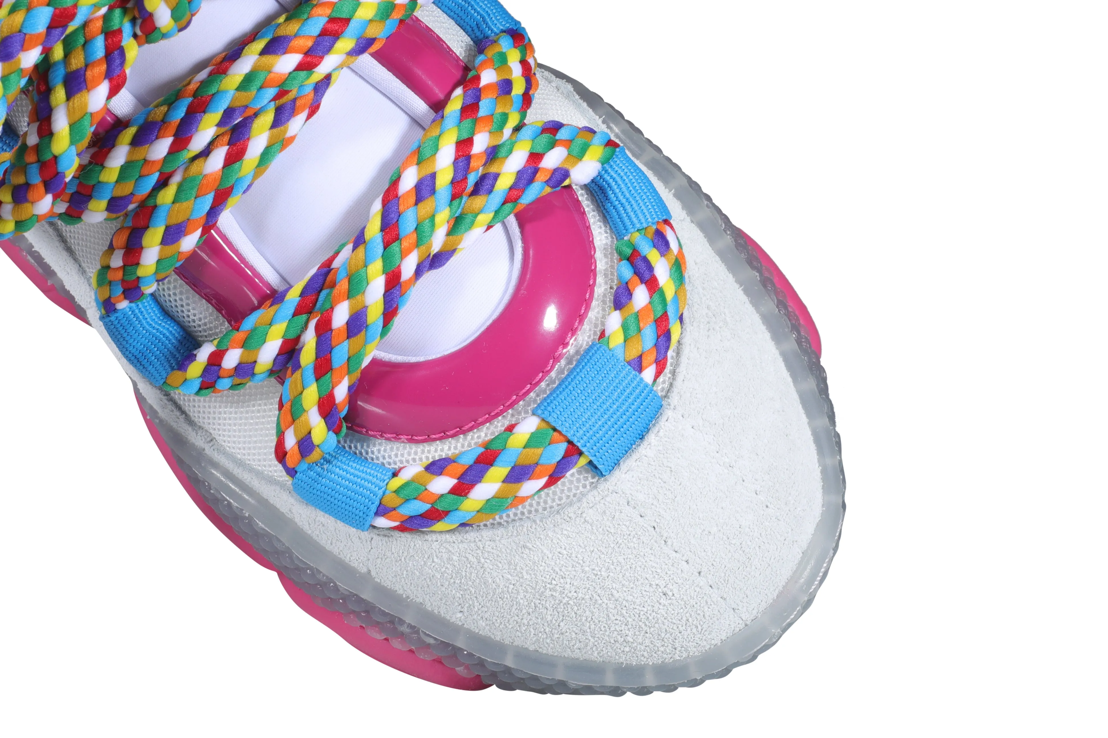 Moschino Bubble Teddy Lace-Up Sneakers