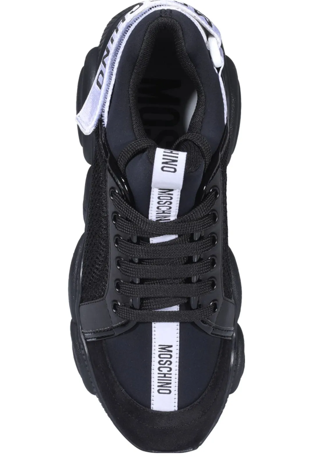 Moschino Logo Band Lace-Up Sneakers