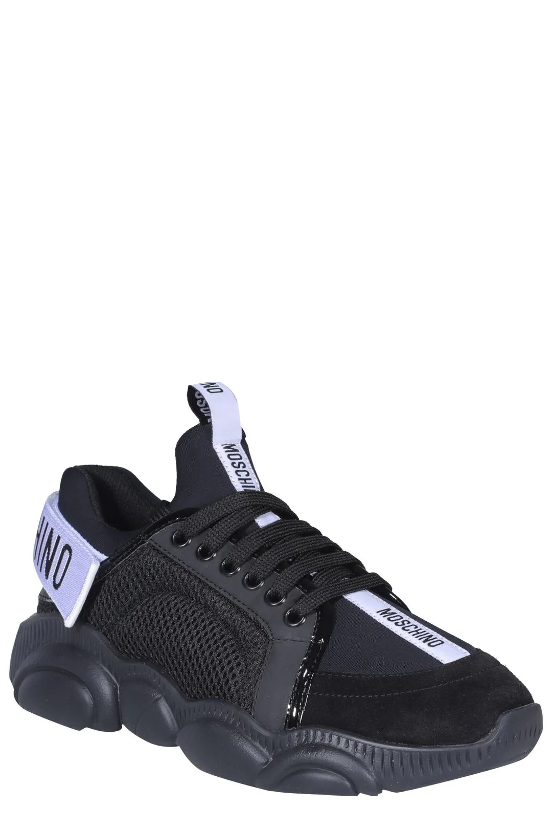 Moschino Logo Band Lace-Up Sneakers