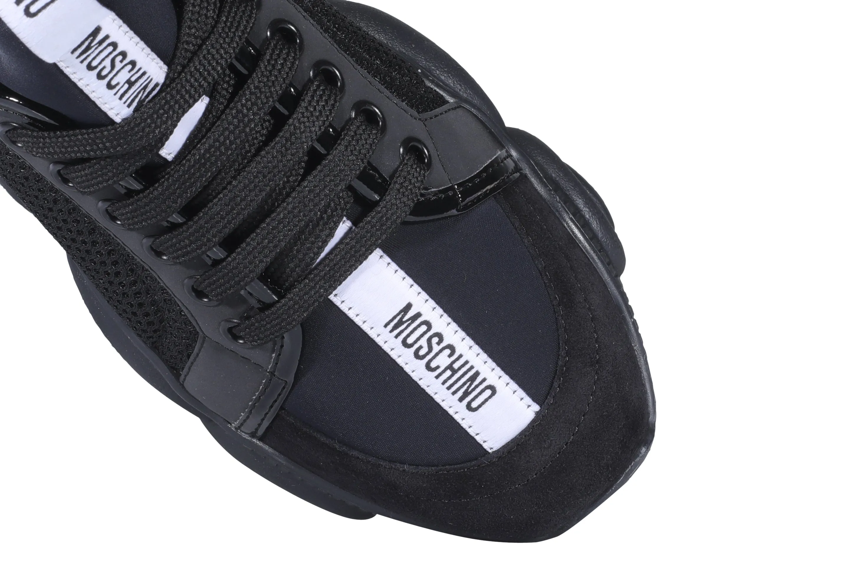 Moschino Logo Band Lace-Up Sneakers